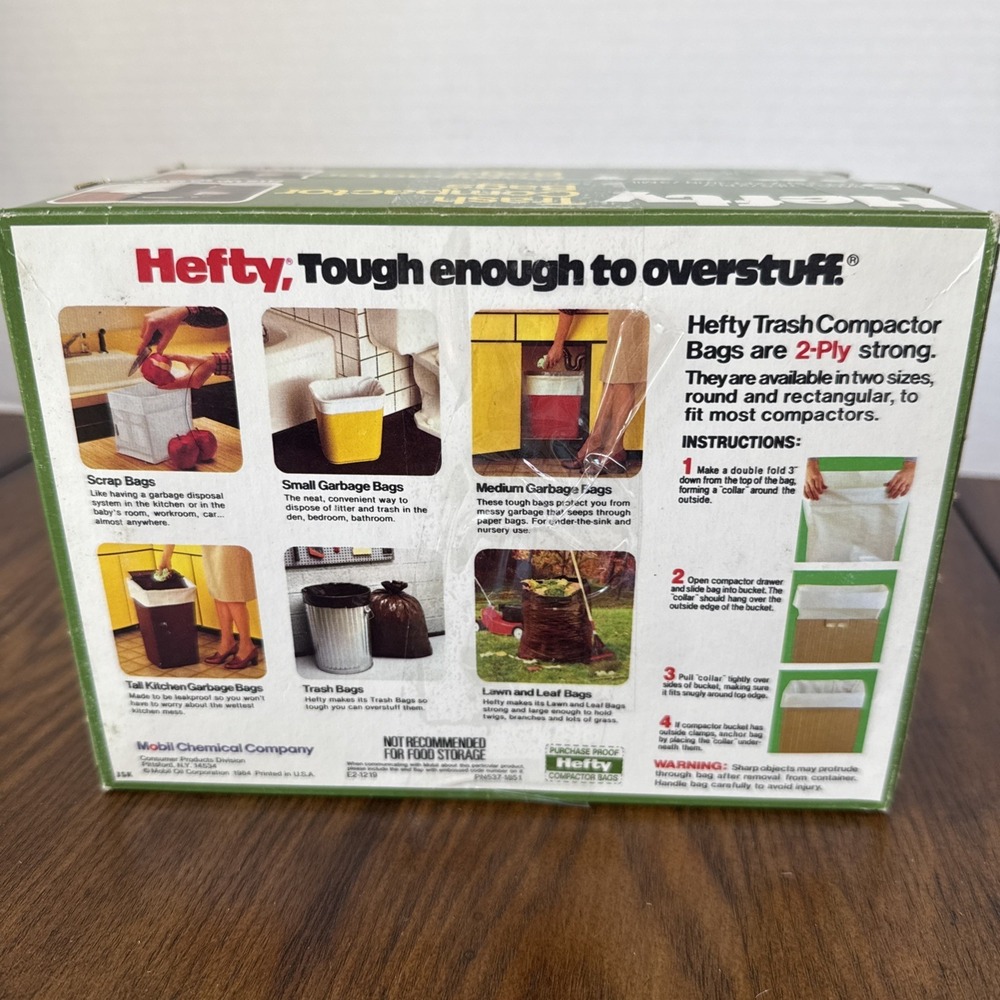 Hefty 18 Gallon Trash‎ Compactor Bags 5 Backpack Liners Per Box - Lot of 2 - Picture 4 of 5